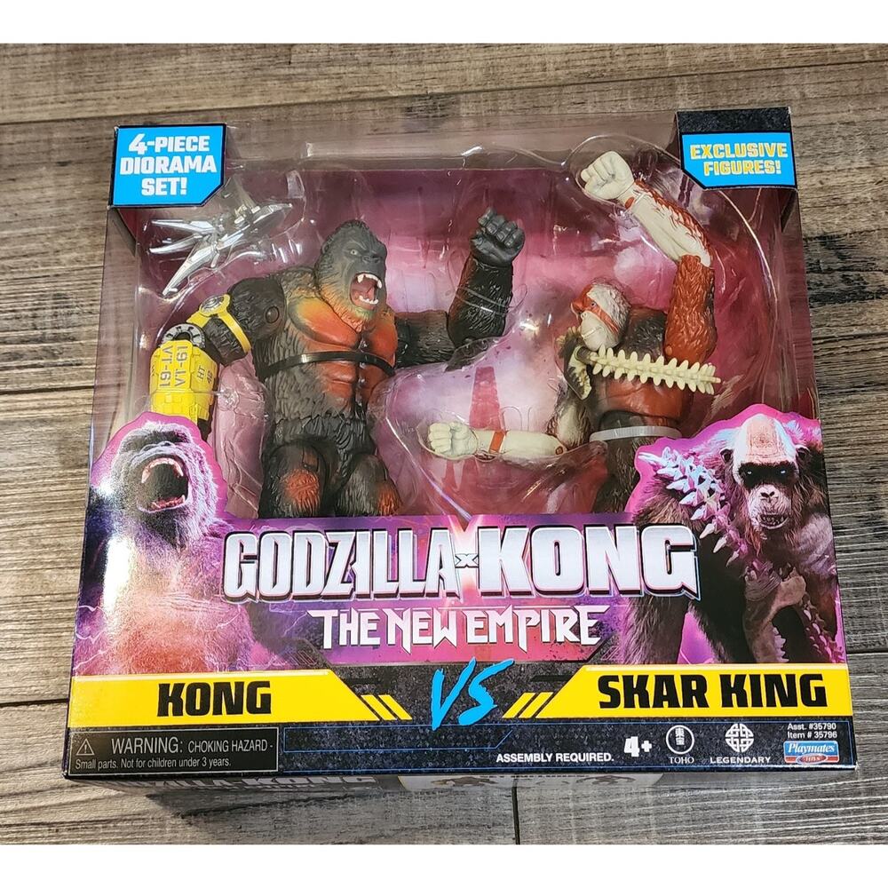 Godzilla x Kong The New Empire Kong Vs Skar King Movie New Action Figure Toys QQ